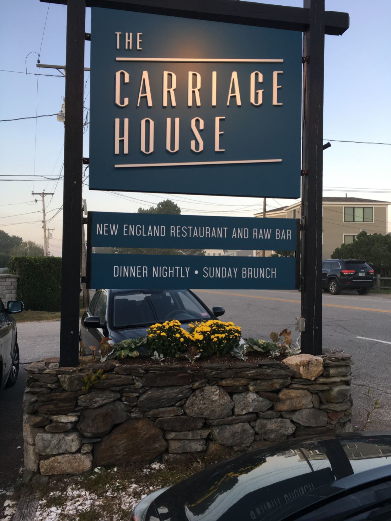 The Carriage House Rye sign